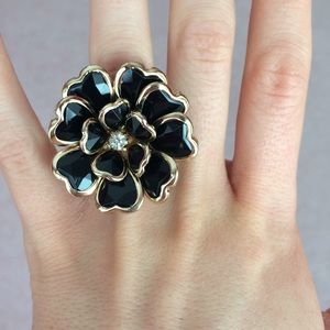 Bold statement flower ring